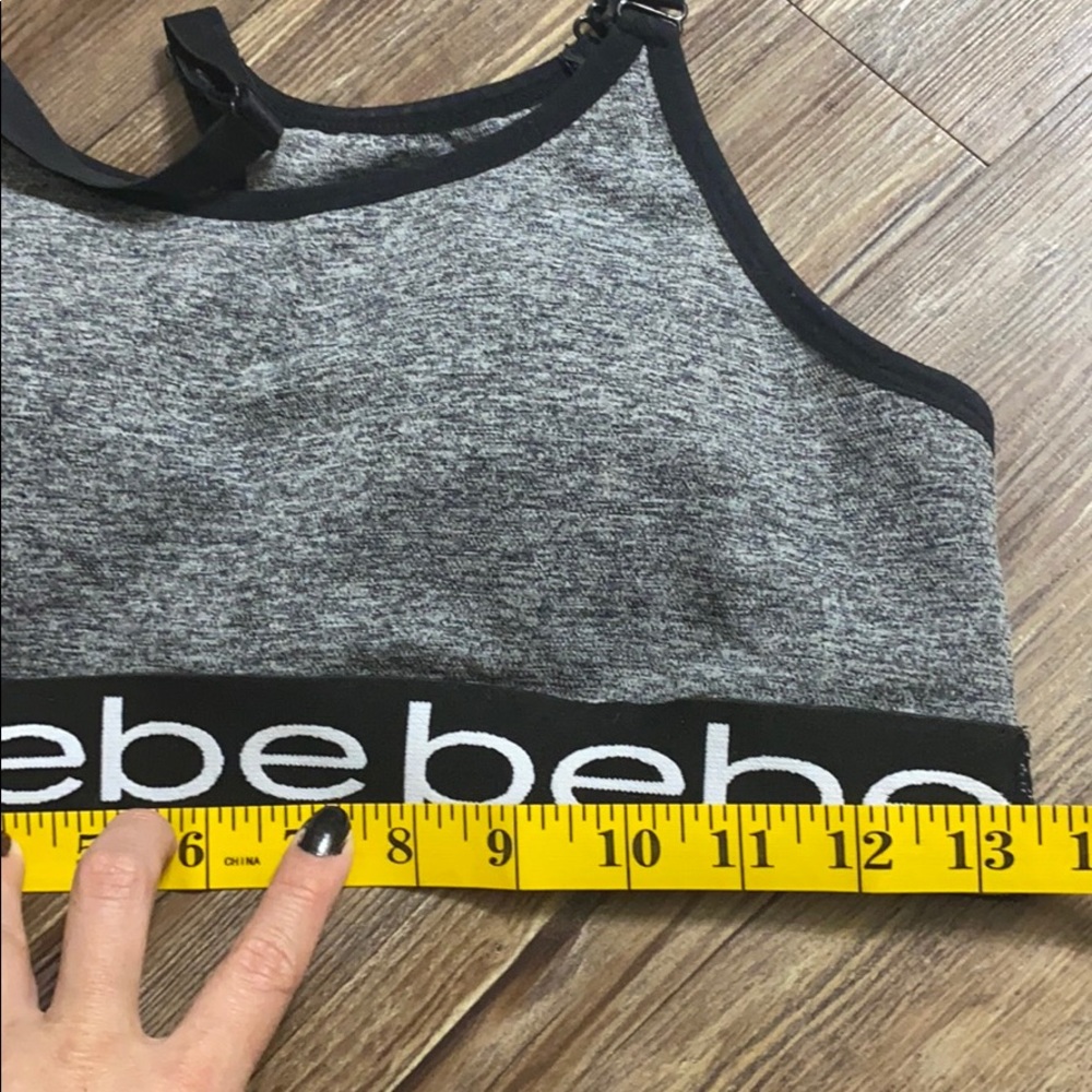 BEBE grey sports bra Size M - Picture 6 of 8